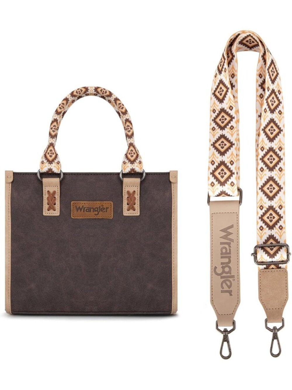 Stylish Aztec Western Tote Bag for Women | Retro Top Handle Handbag